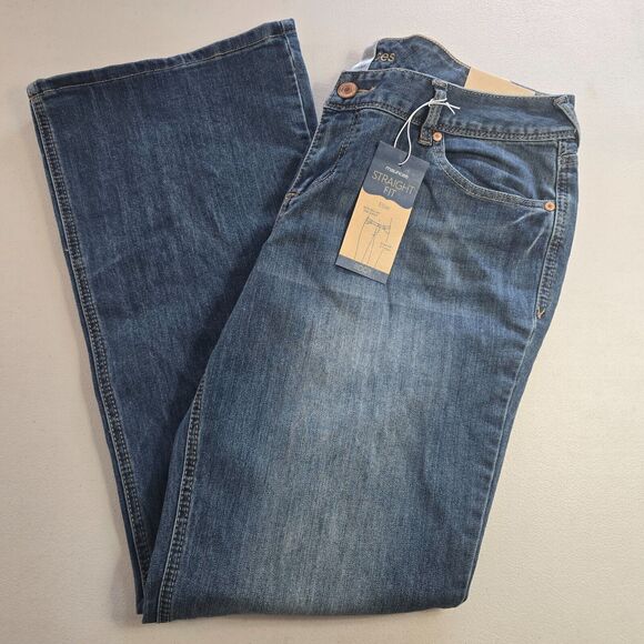 Maurices Ellie Jeans Women's 15 / 16 Reg Blue Medium Wash Straight Fit NWT - Picture 9 of 16